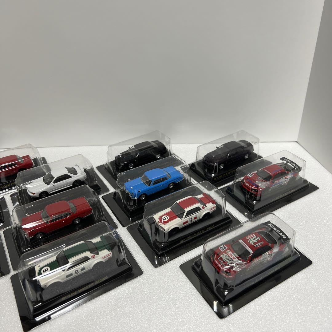 Amazon.co.jp: 京商 スカイライン ミニカー 164 skyline 17台セット